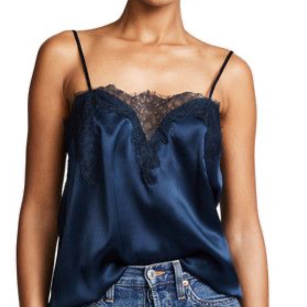 Cami NYC Sweetheart Silk-Blend Lace Camisole M
